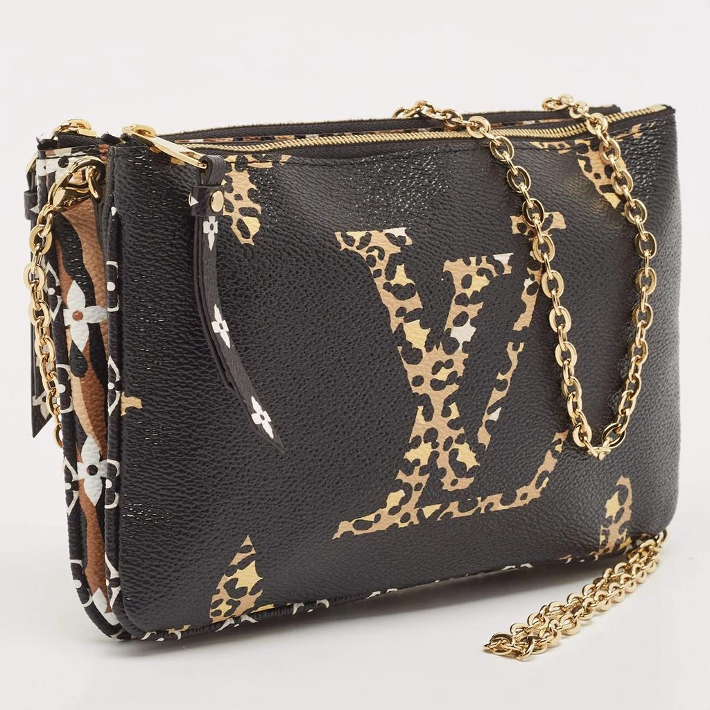 商品[二手商品] Louis Vuitton|Louis Vuitton Black Monogram Giant Canvas Jungle Double Zip Pochette,价格¥11908,第3张图片详细描述