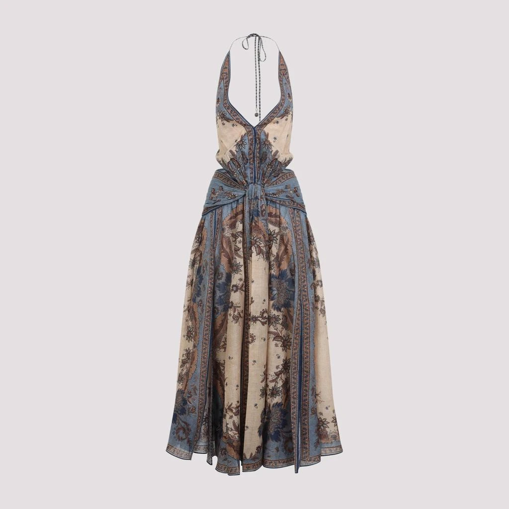 商品Zimmermann|Zimmermann Ascension Plunge Halter Maxi Dress,价格¥12298,第1张图片