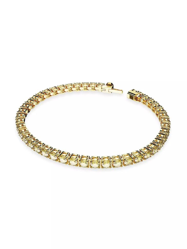 商品Swarovski|Matrix Gold-Plated & Crystal Tennis Bracelet,价格¥1718,第2张图片详细描述