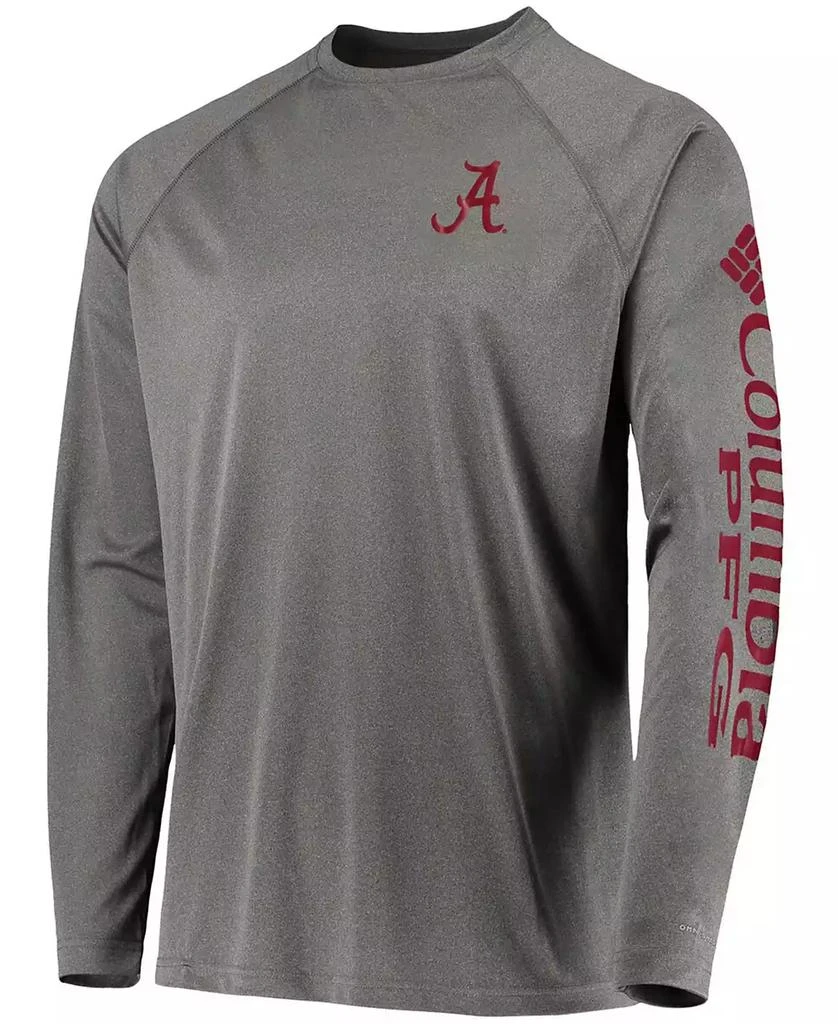 商品Columbia|Men's Charcoal Alabama Crimson Tide PFG Terminal Tackle Omni-Shade Long Sleeve T-shirt,价格¥252,第3张图片详细描述