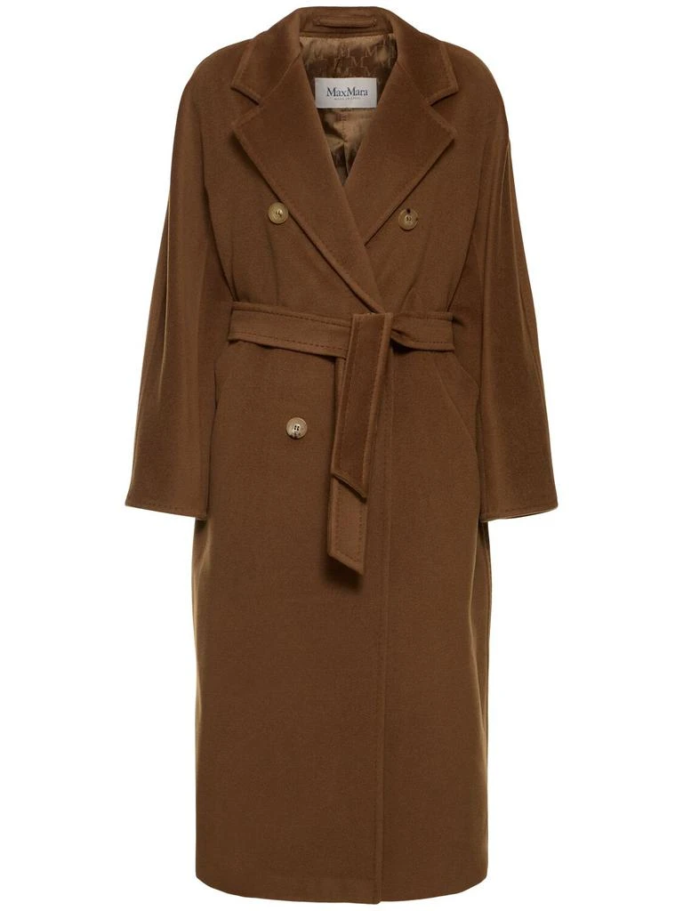 商品Max Mara|Madame Double Breasted Wool Long Coat,价格¥33296,第1张图片