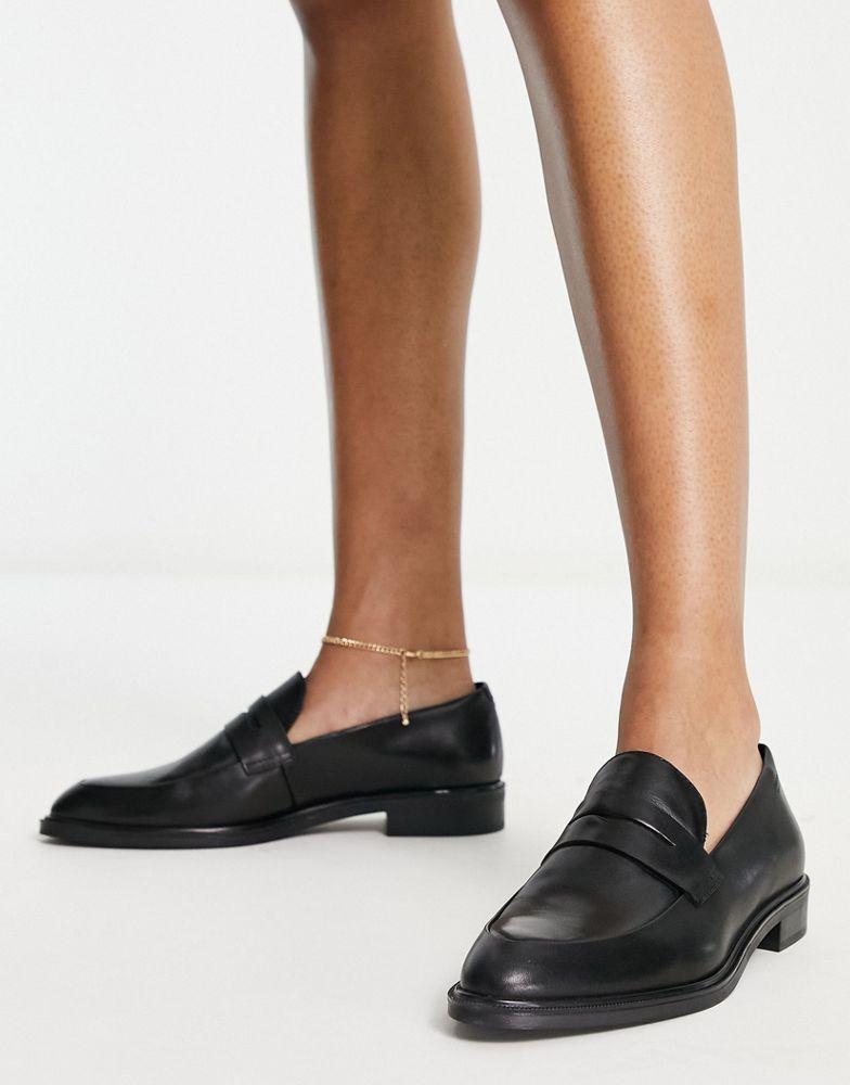 Vagabond Frances flat loafers  in black leather商品第3张图片规格展示