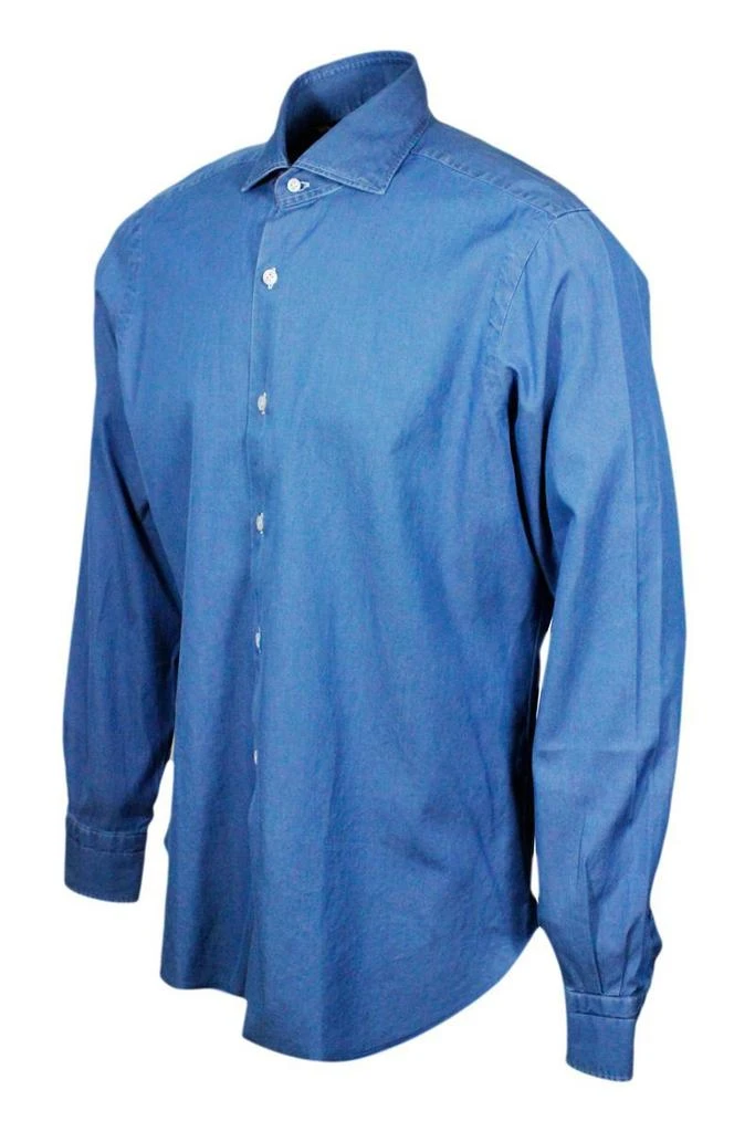 商品BARBA|Barba Shirts in Blue,价格¥968,第2张图片详细描述