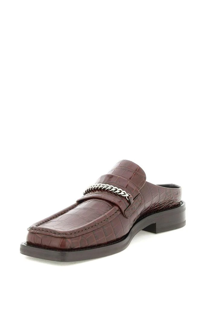 商品Martine Rose|CROCO-EMBOSSED LEATHER LOAFERS MULES,价格¥2436,第4张图片详细描述