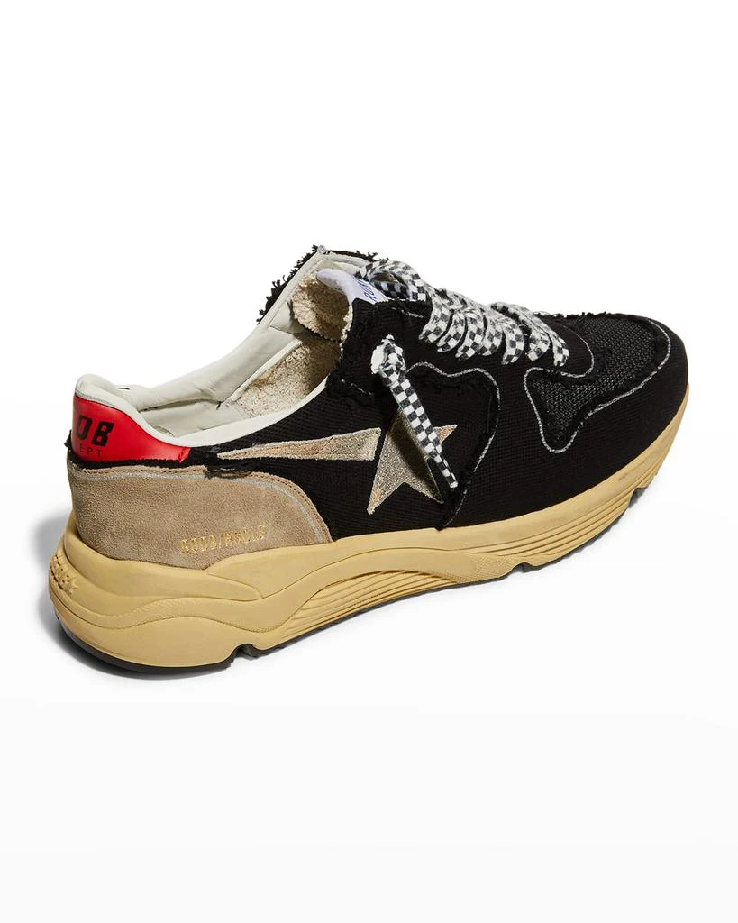 商品Golden Goose|Men's Running Sole Raw-Edge Mesh Trainer Sneakers,价格¥4256,第3张图片详细描述