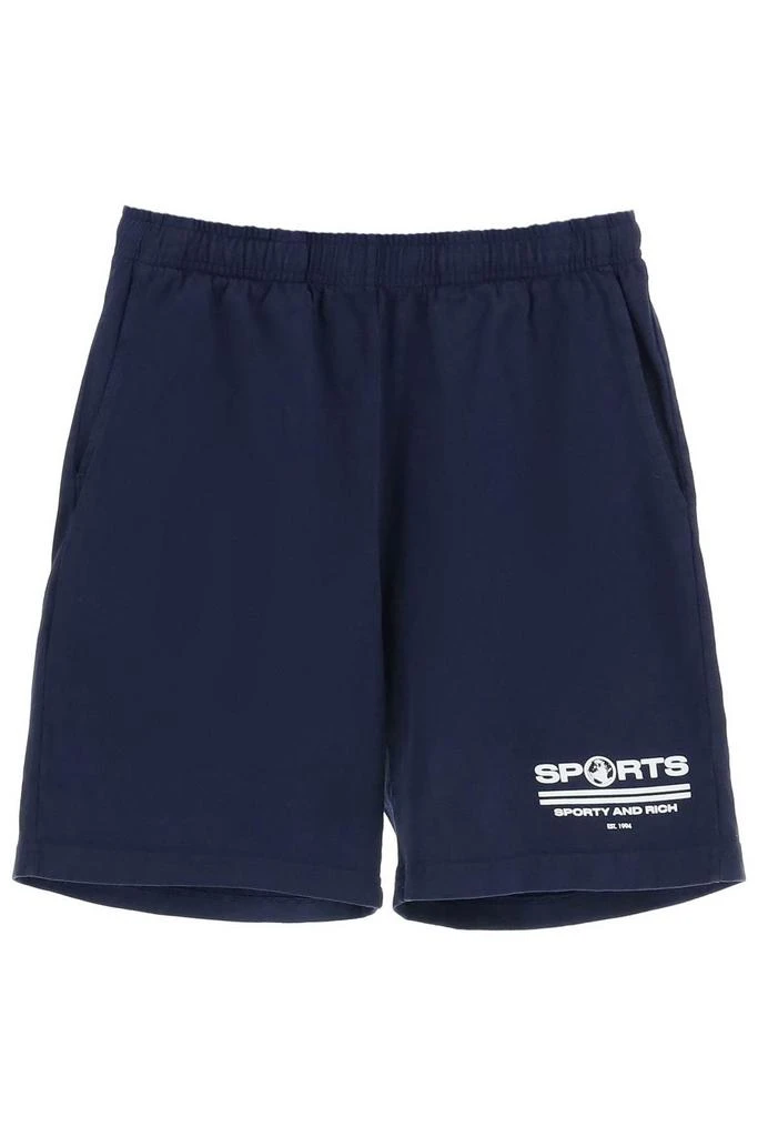 商品Sporty & Rich|'SPORTS' LOGO COTTON SHORTS,价格¥420,第1张图片