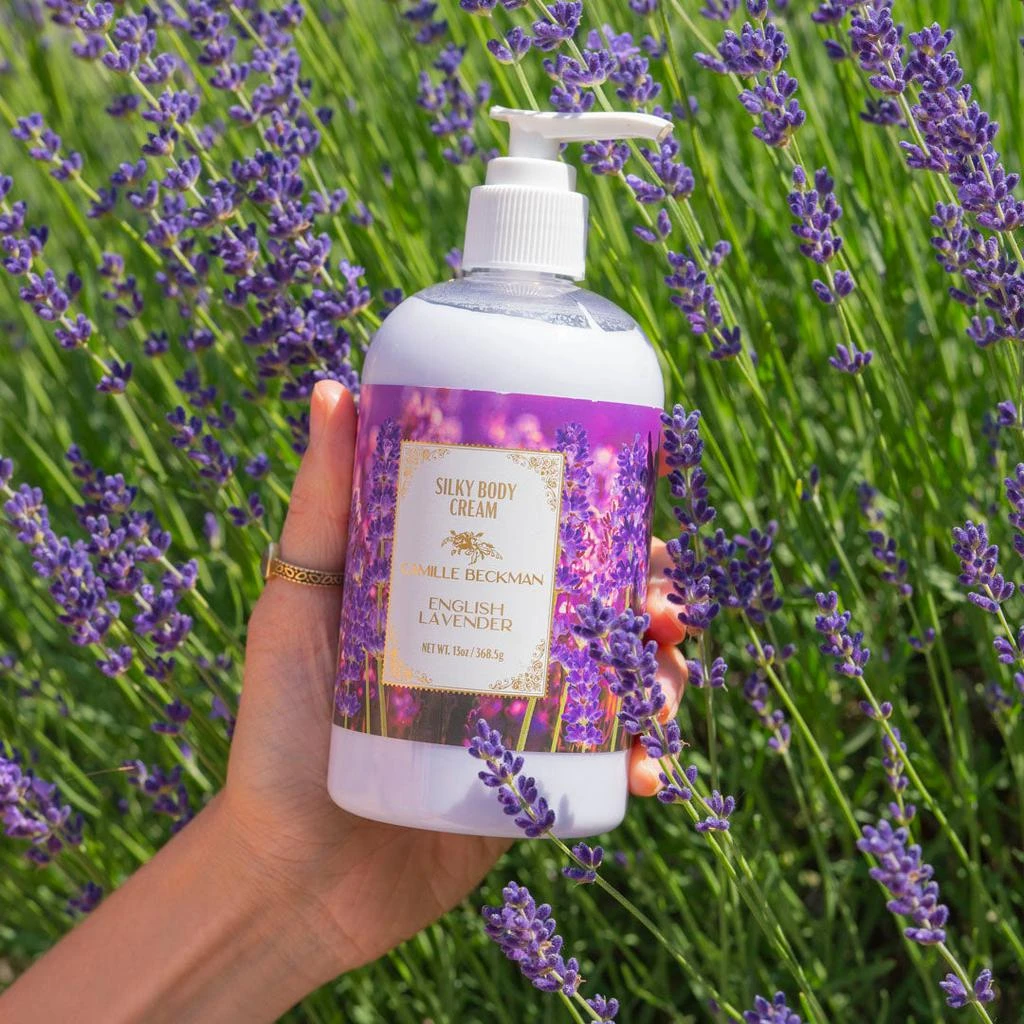 商品Camille Beckman|Silky Body Cream 13oz English Lavender,价格¥149,第3张图片详细描述