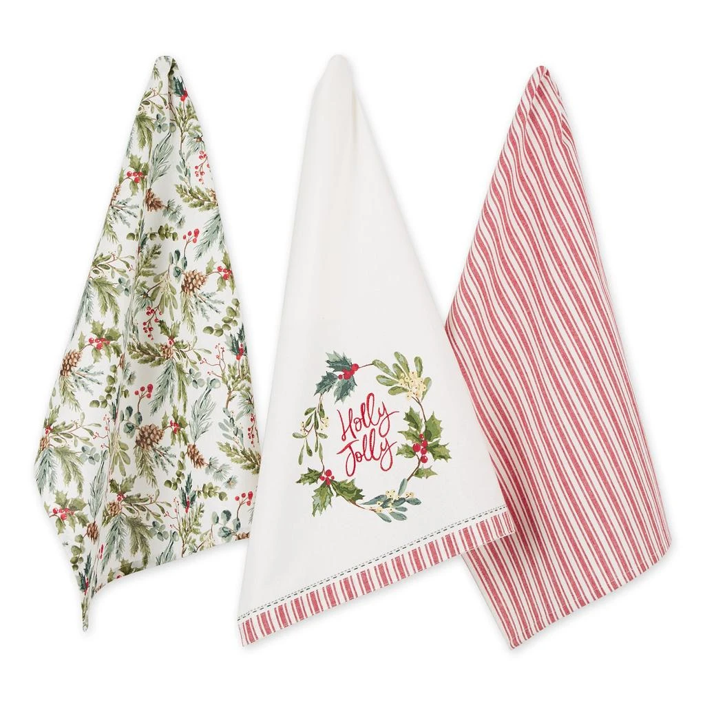 商品DII|Assorted Holly Jolly Sprigs Dishtowel,价格¥385,第3张图片详细描述