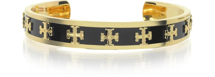 商品Tory Burch|Tory金黄铜和珐琅凸起logo手镯,价格¥680,第1张图片