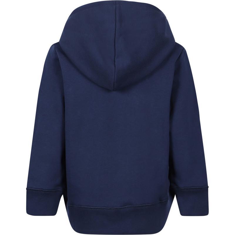 商品Stella McCartney|Pizza slice print organic cotton hoodie in navy,价格¥795,第4张图片详细描述