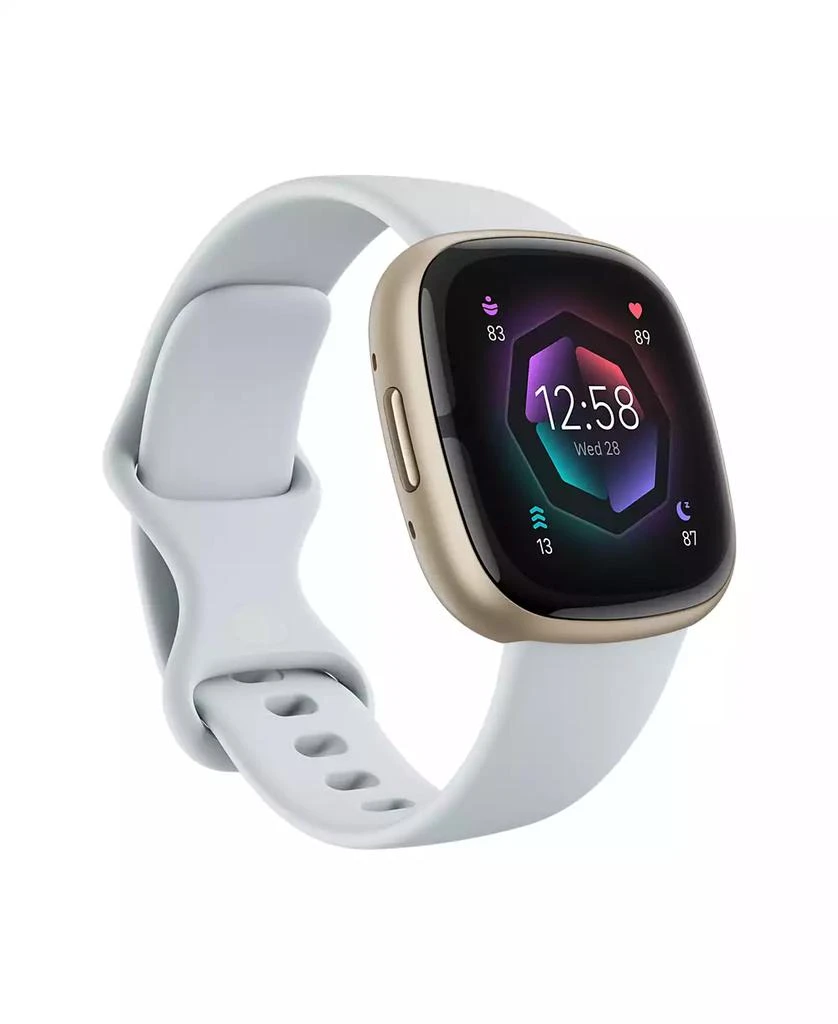 商品Fitbit|Sense 2 Blue Mist Soft Gold-Tone Smartwatch, 39mm,价格¥1868,第2张图片详细描述