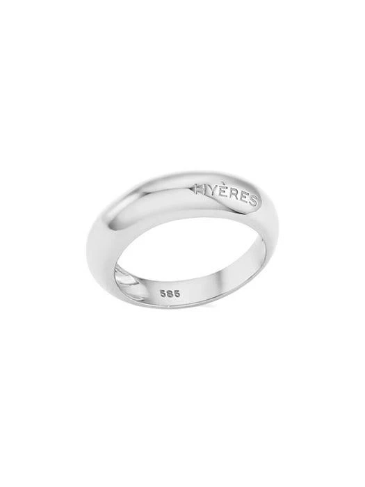商品hyeres-lor|Champagne Moon 14K Chunky Ring M (WG) HL2R84001W4,价格¥5823,第2张图片详细描述