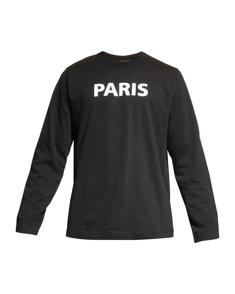 Men's Paris Tee 1 Logo Long Sleeve T-Shirt商品第2张图片规格展示