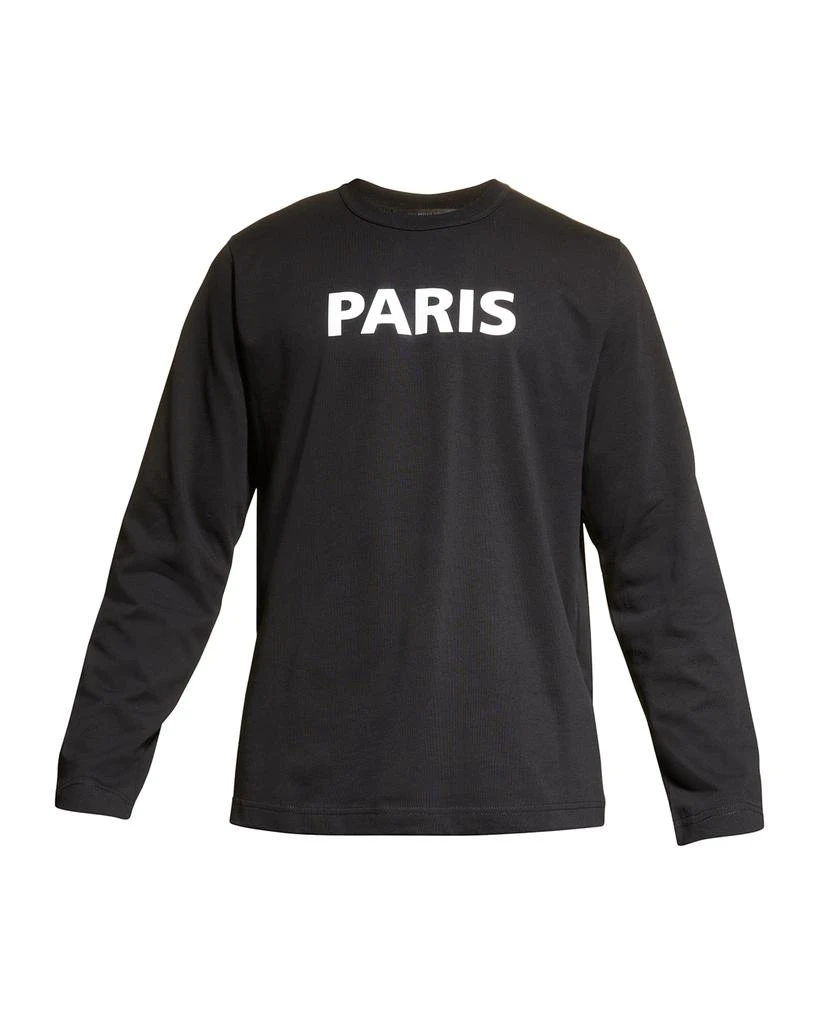 商品Helmut Lang|Men's Paris Tee 1 Logo Long Sleeve T-Shirt,价格¥1120,第2张图片详细描述