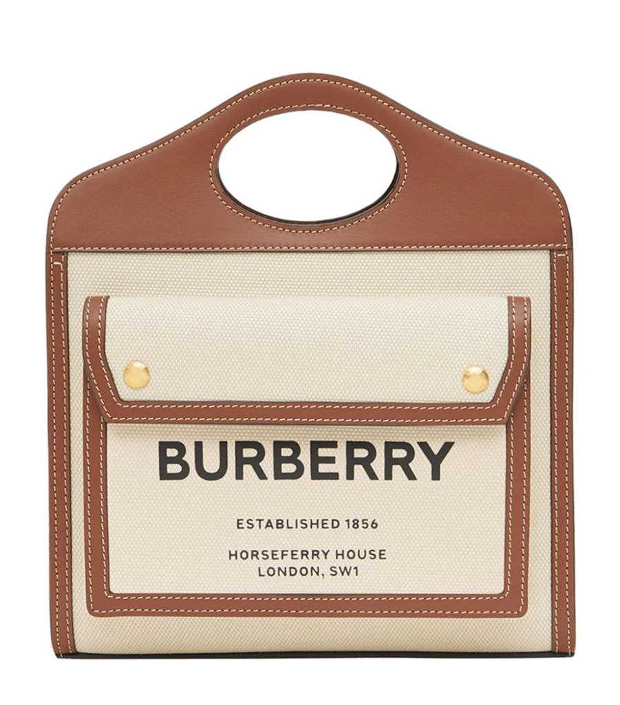 商品Burberry|Mini Horseferry Pocket Top-Handle Bag,价格¥10322,第1张图片