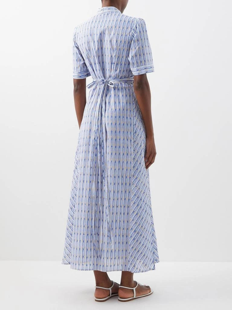 商品Thierry Colson|Betty geometric-print cotton-lawn maxi dress,价格¥1454,第5张图片详细描述