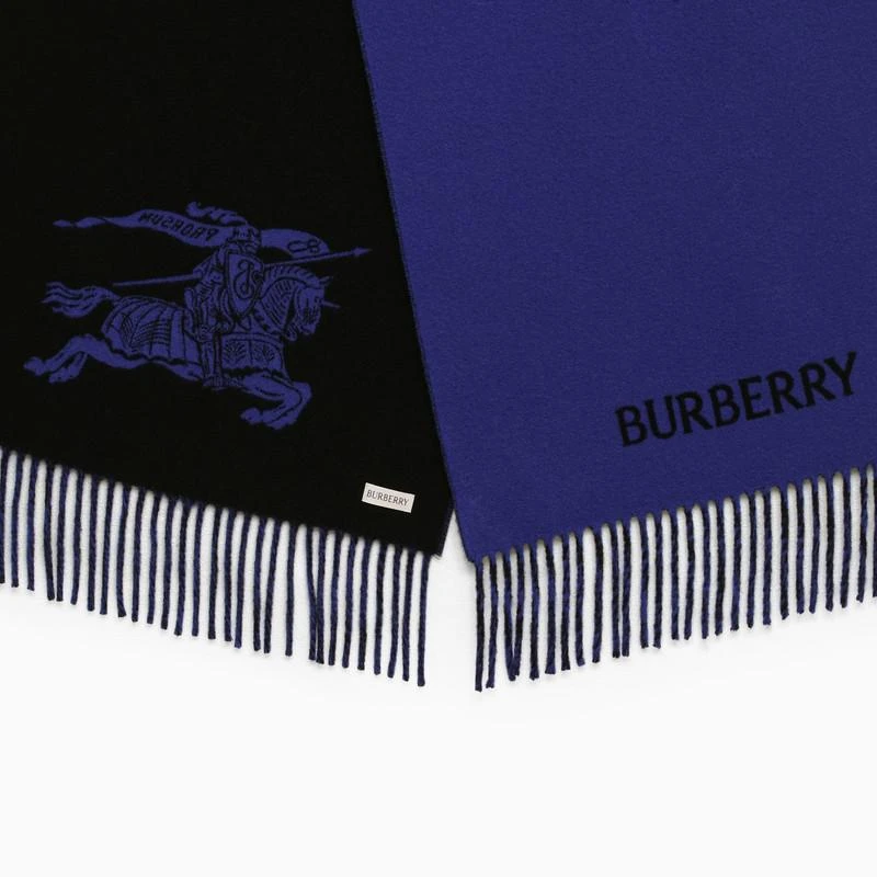 商品Burberry|Blue/black double-face scarf,价格¥4853,第3张图片详细描述