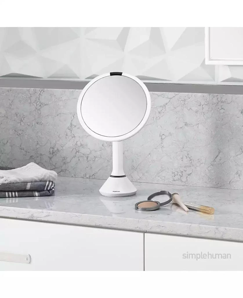 商品simplehuman|8" Round Sensor Makeup Mirror with Touch-Control Dual Light Settings,价格¥1503,第4张图片详细描述