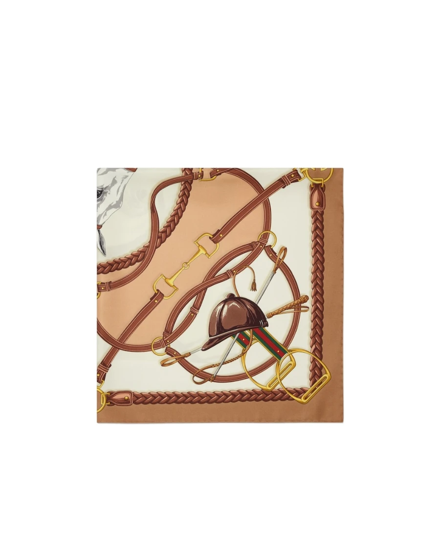 商品【商品预售7天】 Gucci|Gucci 女士围巾 7663273G0019265 花色,价格¥3978,第3张图片详细描述