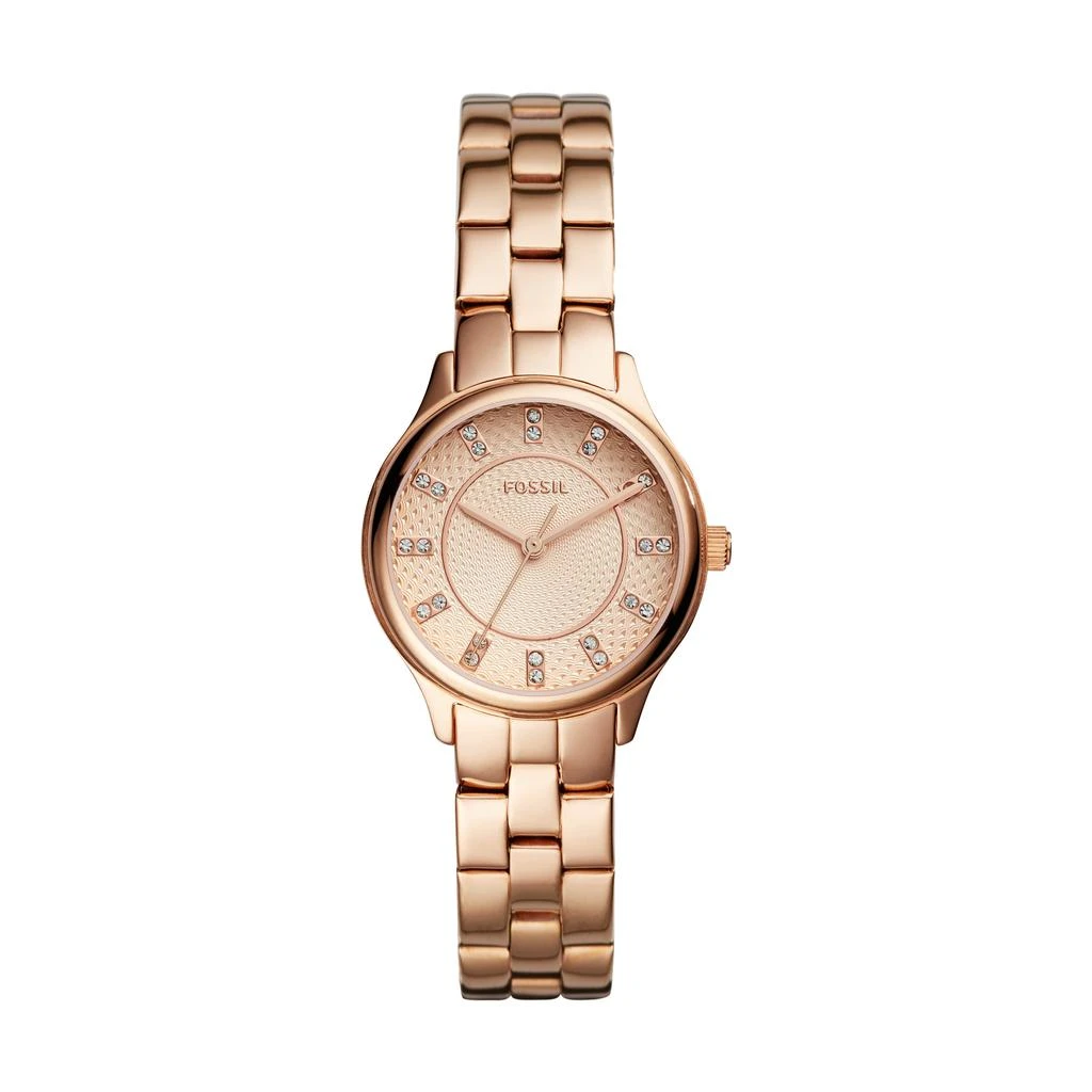 商品Fossil|Women Modern Sophisticate Three-Hand, Rose Gold-Tone Stainless Steel Watch,价格¥363,第1张图片