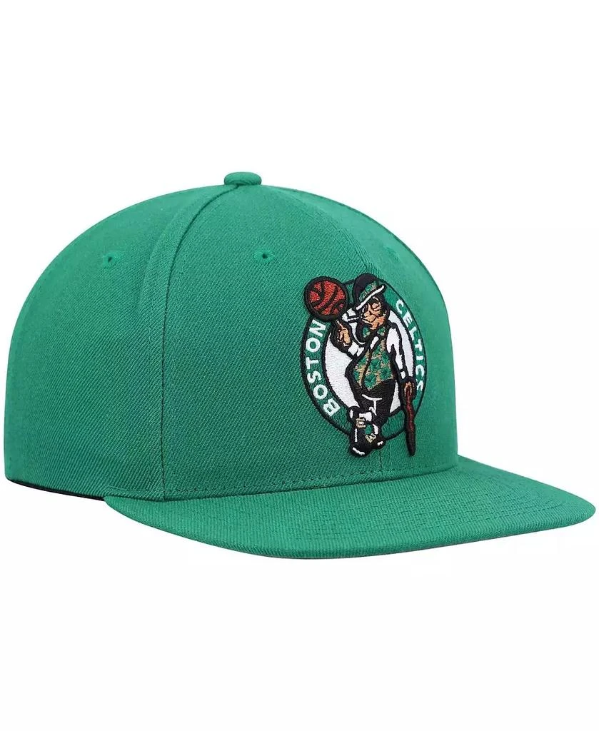 商品Mitchell & Ness|Men's Kelly Green Boston Celtics Ground 2.0 Snapback Hat,价格¥240,第4张图片详细描述