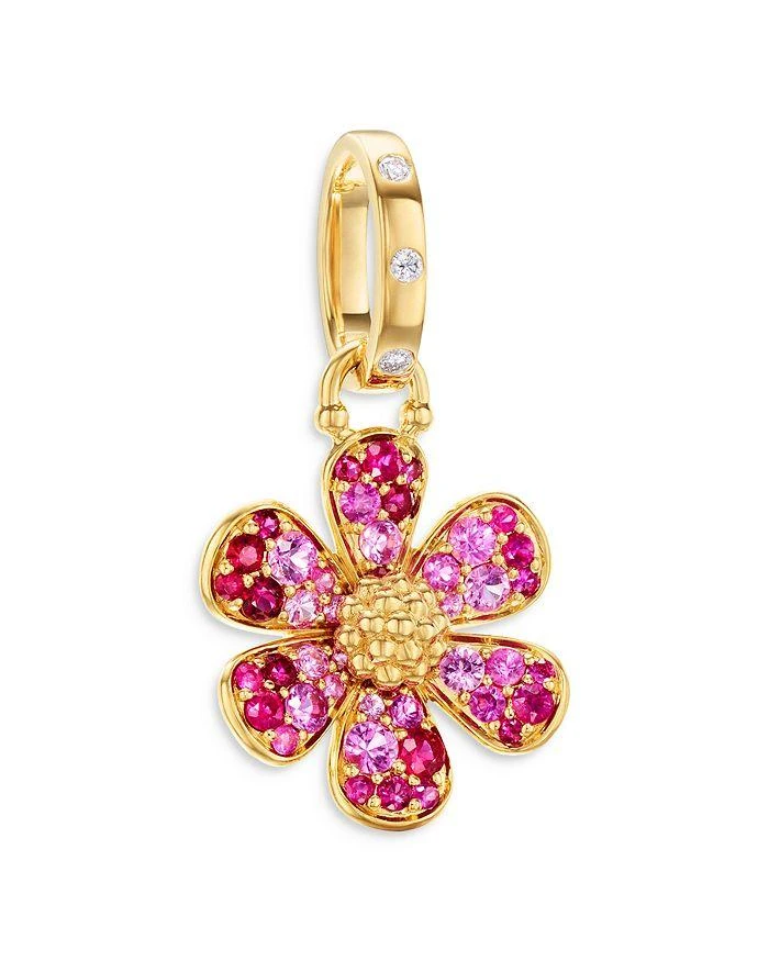 商品Temple St. Clair|18K Yellow Gold Multi-Gemstone & Diamond Flower Power Pendant,价格¥22421,第1张图片