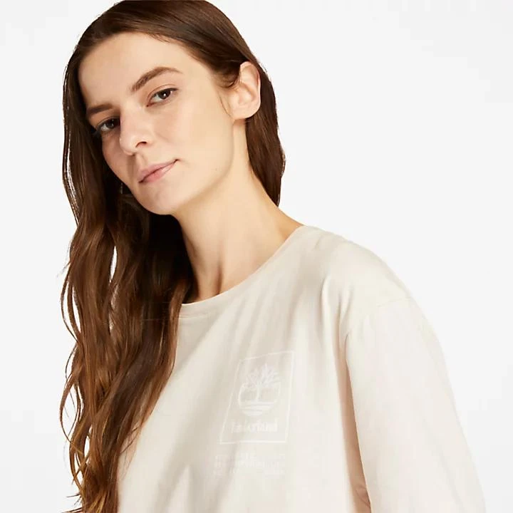 商品Timberland|Organic Cotton Utility T-shirt for Women in White,价格¥220,第5张图片详细描述