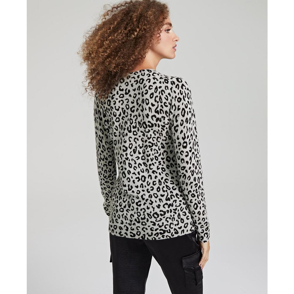 商品Charter Club|Women's 100% Cashmere Cheetah Sweater, Created for Macy's,价格¥426,第4张图片详细描述