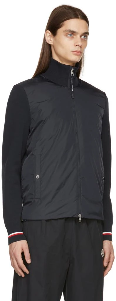 商品Moncler|Navy Technical Yarn Cardigan Jacket,价格¥9003,第2张图片详细描述