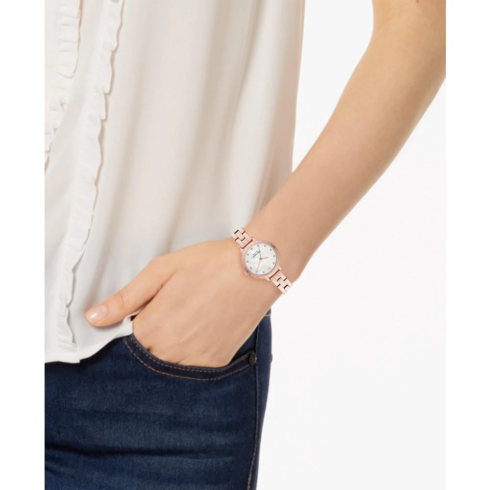 商品Kate Spade|Women's Morningside Mini Rose Gold-Tone Stainless Steel Bracelet Watch 28mm,价格¥745,第5张图片详细描述