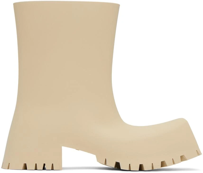 商品Balenciaga|Beige Trooper Ankle Boots,价格¥3391,第1张图片