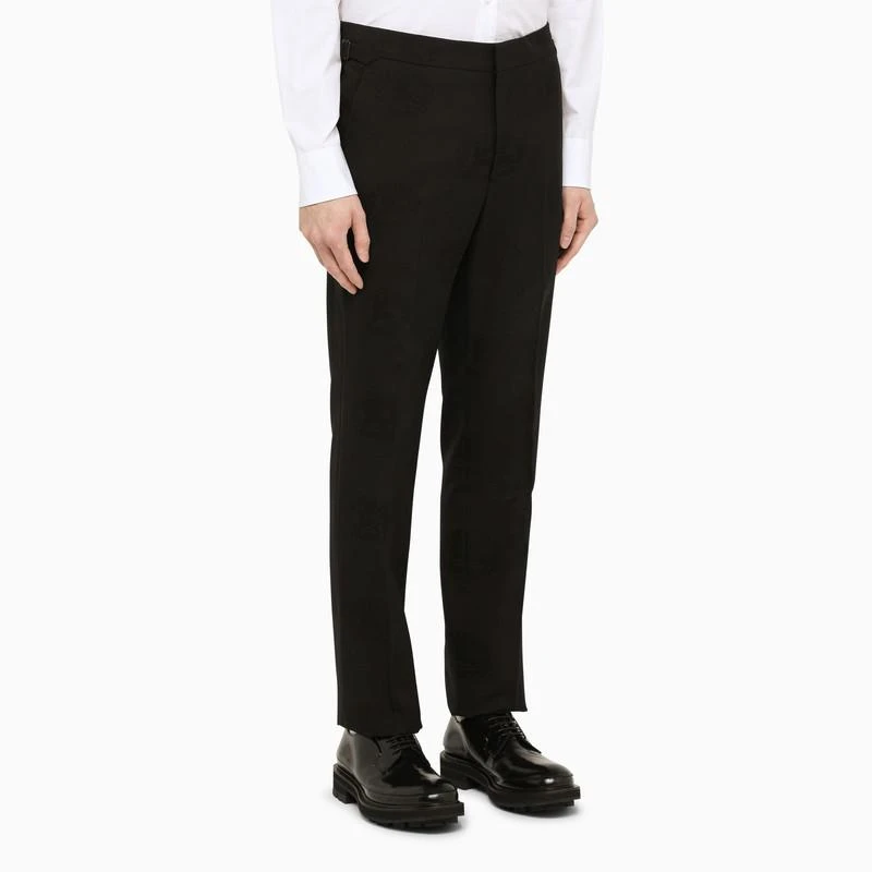 商品Burberry|Black jacquard dinner jacket trousers,价格¥3763,第3张图片详细描述