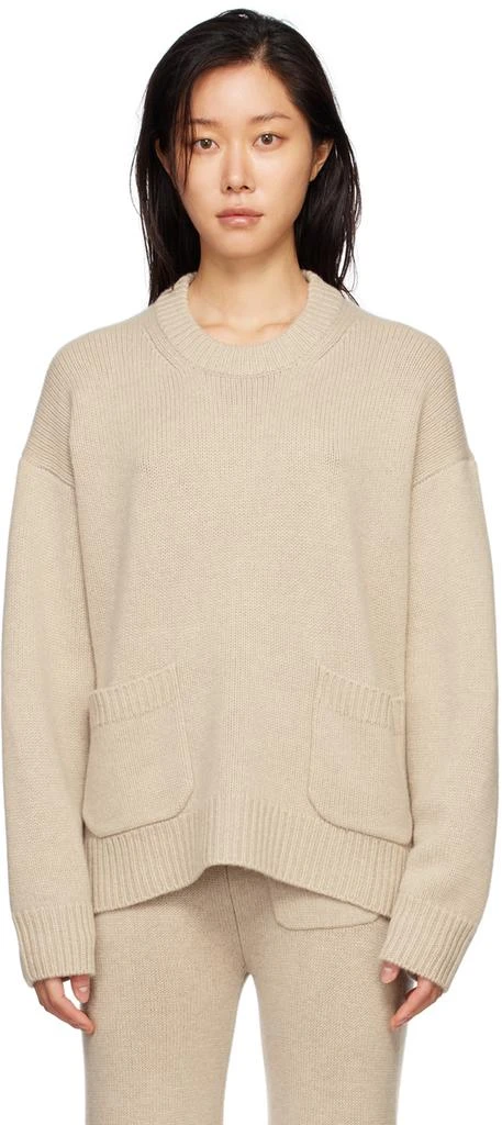 商品Lisa Yang|Beige Natasha Sweater,价格¥3086,第1张图片