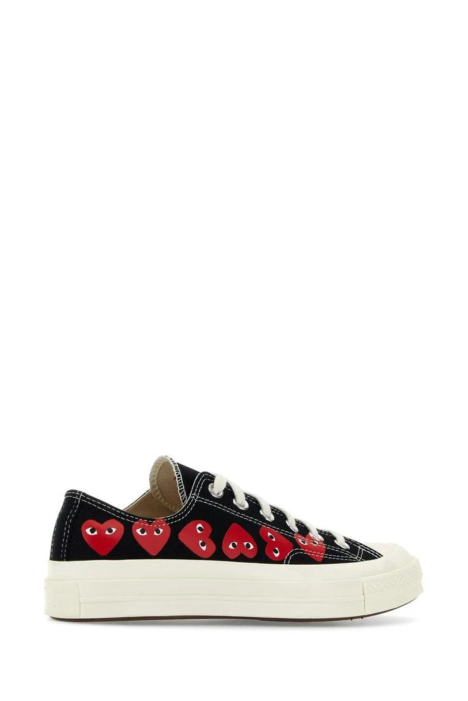 商品Comme des Garcons|Black Canvas Comme Des Garçons X Converse Sneakers,价格¥1518,第3张图片详细描述