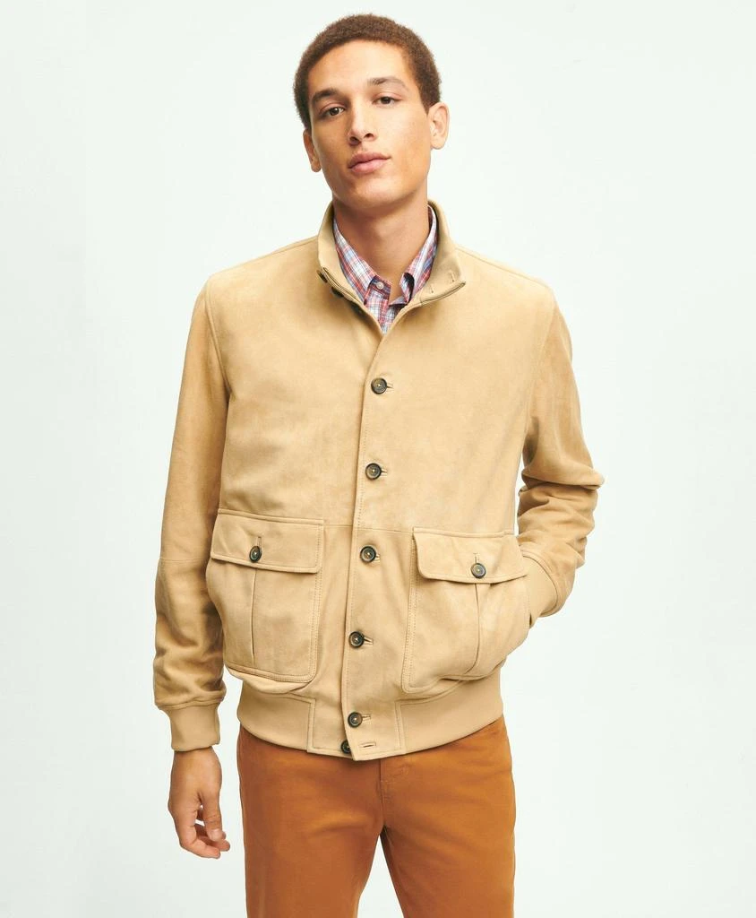 商品Brooks Brothers|Sueded Leather Jacket,价格¥2885,第2张图片详细描述