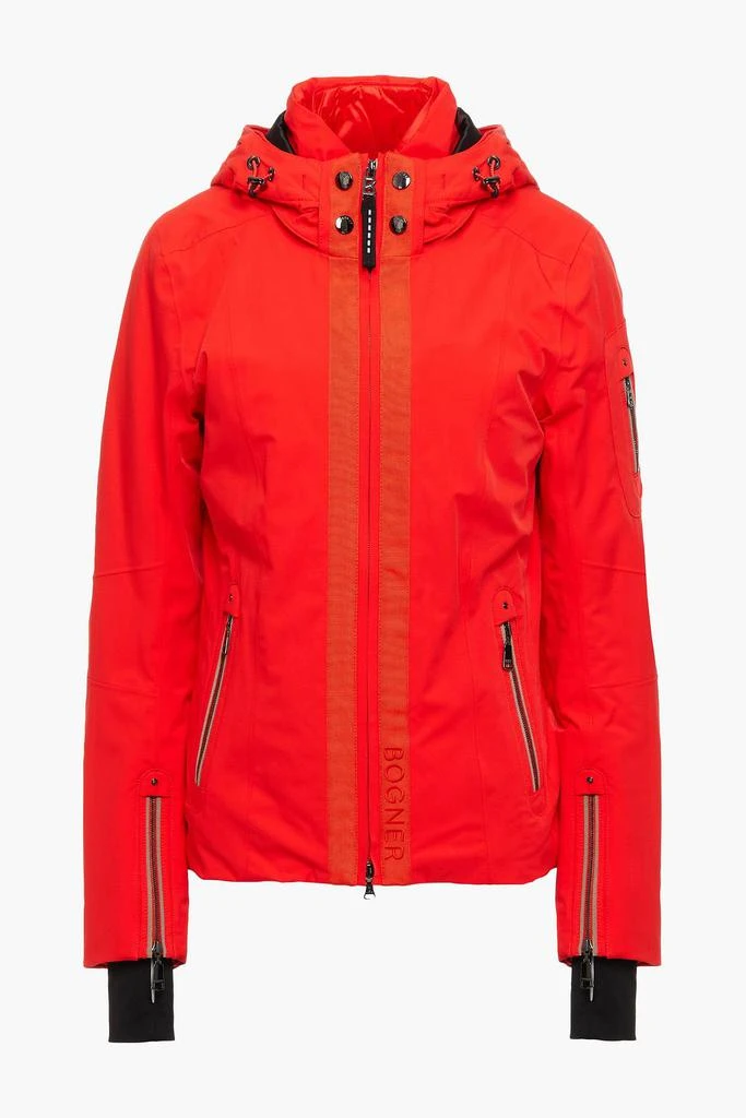 商品Bogner|Tula grosgrain-trimmed hooded twill ski jacket,价格¥2176,第3张图片详细描述