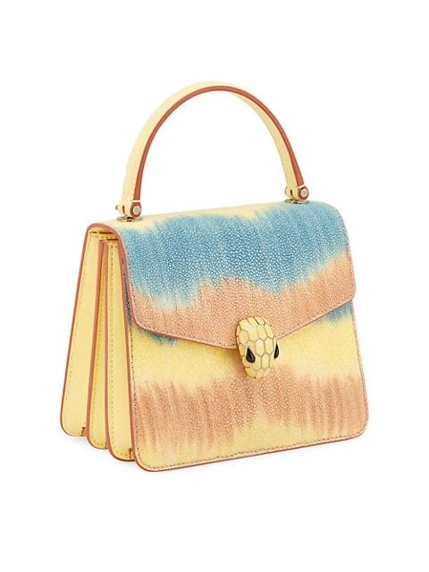 商品BVLGARI|Serpenti Multicolor Galuchat Top Handle Bag,价格¥33748,第3张图片详细描述