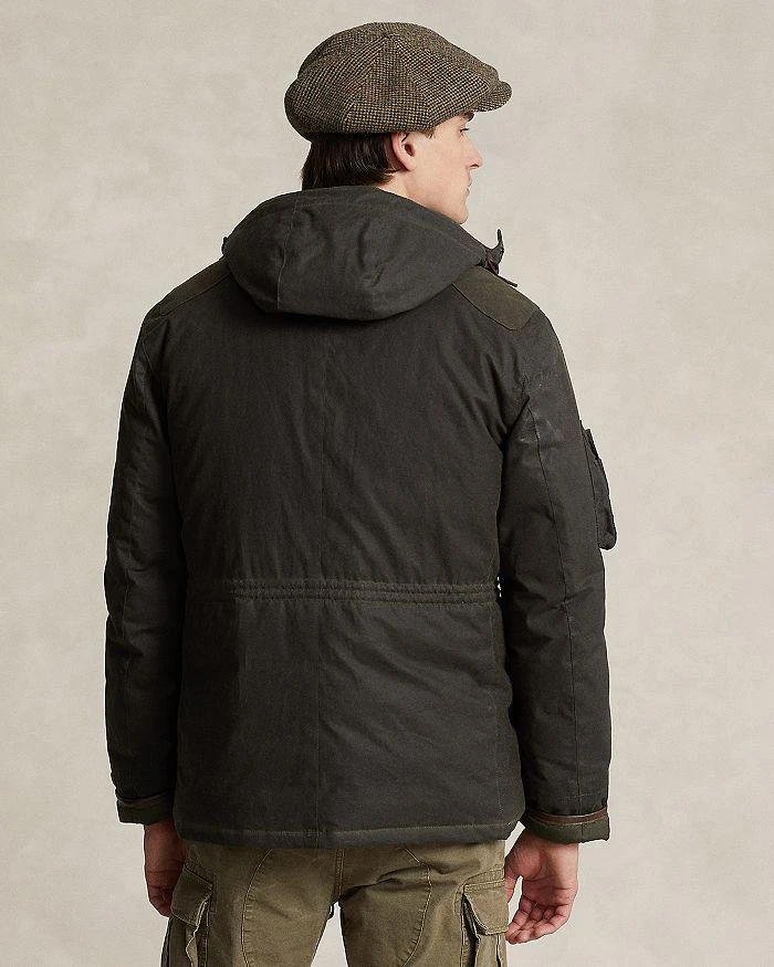 商品Ralph Lauren|Cotton Oilcloth Removable Hood Down Jacket,价格¥5461,第4张图片详细描述