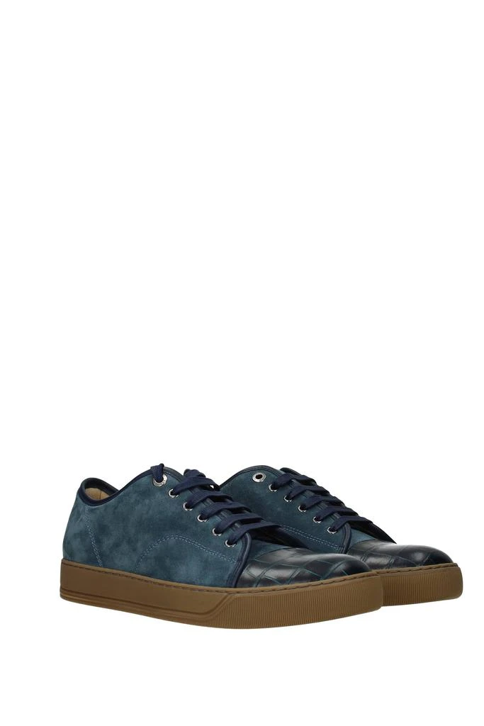 商品Lanvin|Sneakers Suede Blue Sea Blue,价格¥1500,第2张图片详细描述