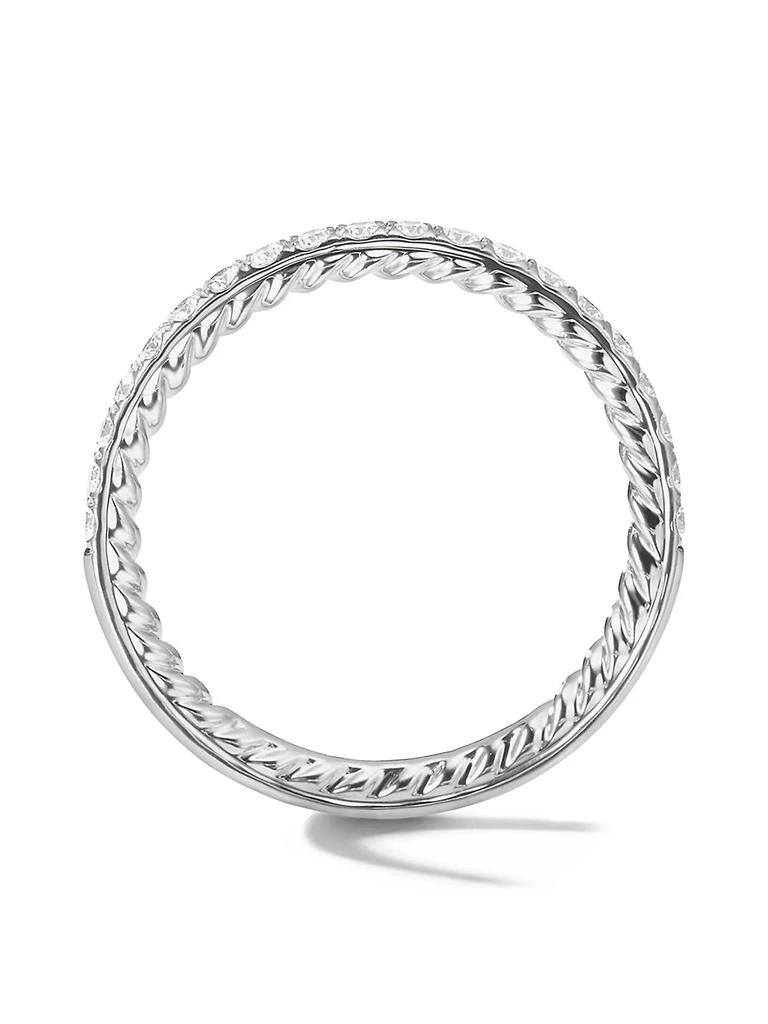 商品David Yurman|DY Eden Partway Band Ring in Platinum,价格¥13488,第2张图片详细描述