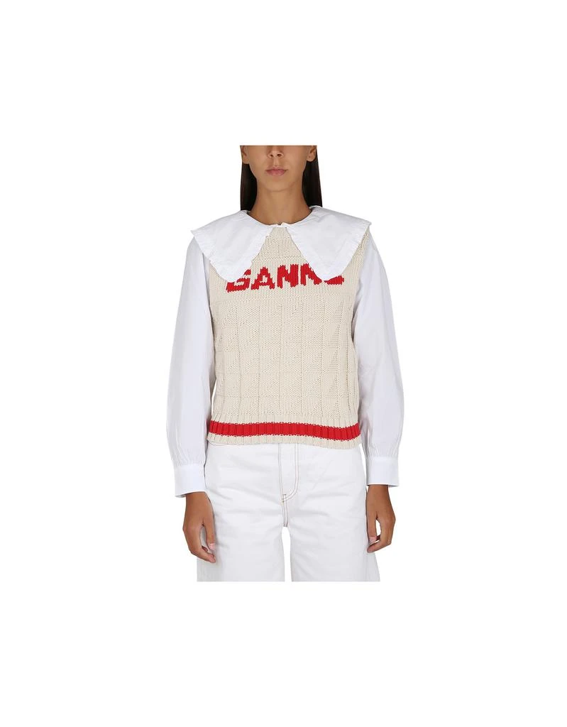 商品Ganni|Vests With Logo,价格¥1395-¥1415,第1张图片