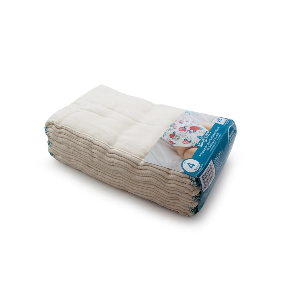 商品Kanga Care|rayon from Bamboo Prefold Cloth Diapers (6pk) - Size 4 : Toddler Beige,价格¥217,第1张图片