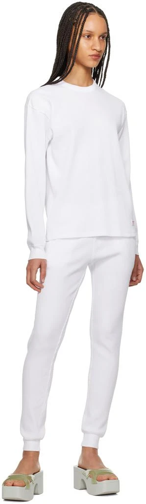 商品Alexander Wang|White Dropped Shoulder Long Sleeve T-Shirt,价格¥590,第4张图片详细描述