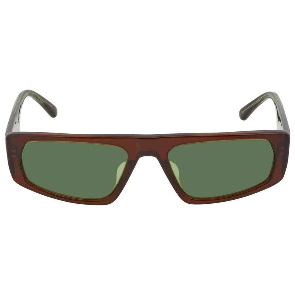 商品Emporio Armani|Emporio Armani Green Rectangular Mens Sunglasses EA4168F 5910/2 56,价格¥300,第2张图片详细描述