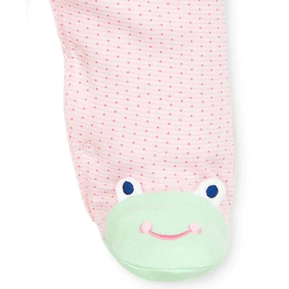 商品Little Me|Baby Frogs Snap Up Footed Cotton Coverall,价格¥96,第4张图片详细描述