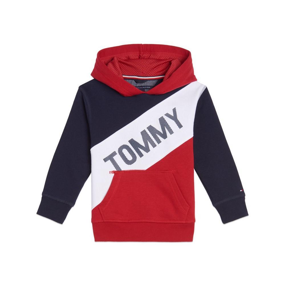 商品Tommy Hilfiger|Little Boys Tricolor Pieced Pullover Hoodie,价格¥222,第1张图片