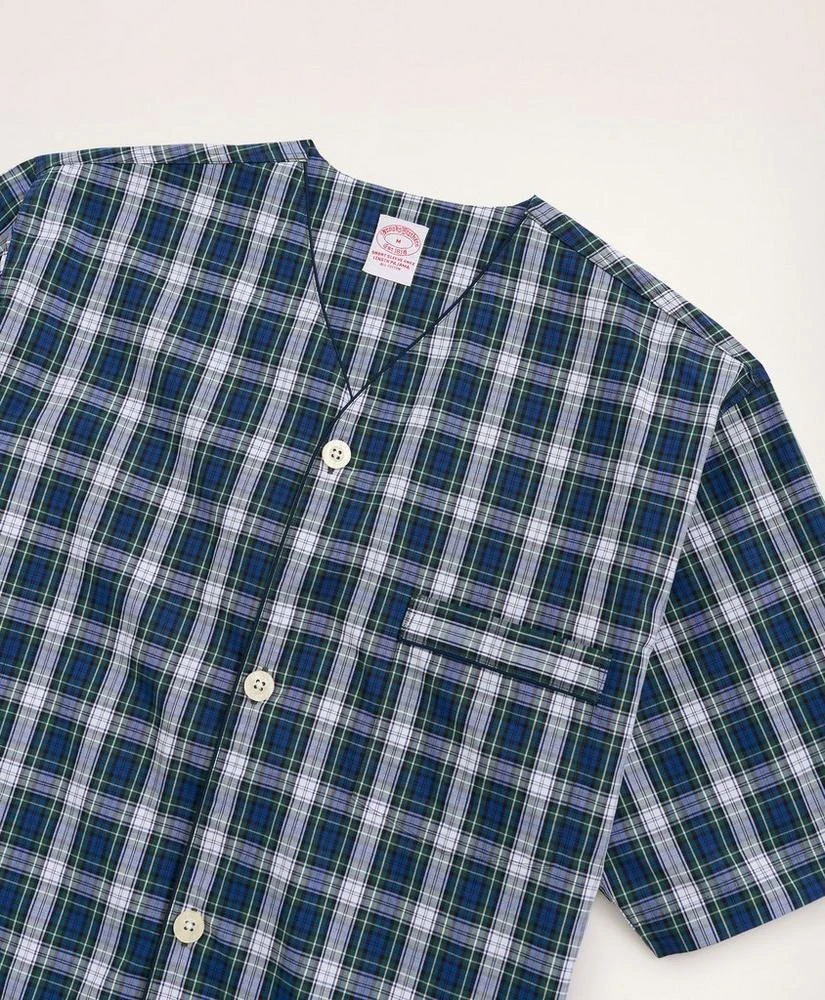 商品Brooks Brothers|Cotton Broadcloth Tartan Short Pajamas,价格¥407,第3张图片详细描述