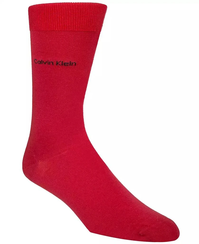 商品Calvin Klein|Men's Socks, Giza Cotton Flat Knit Crew,价格¥74,第1张图片