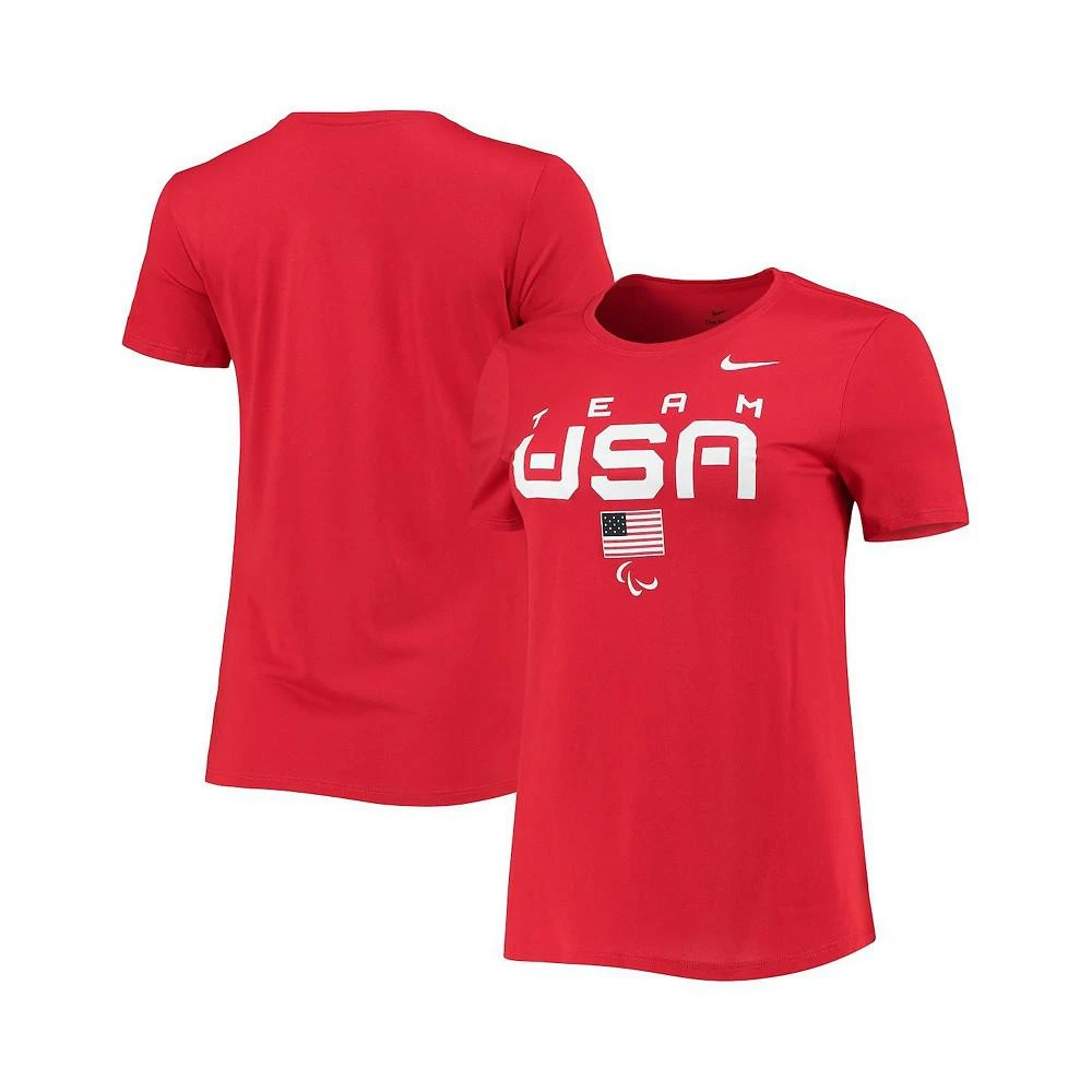 商品NIKE|Women's Red U.S. Paralympics Legend Performance T-shirt,价格¥195,第1张图片