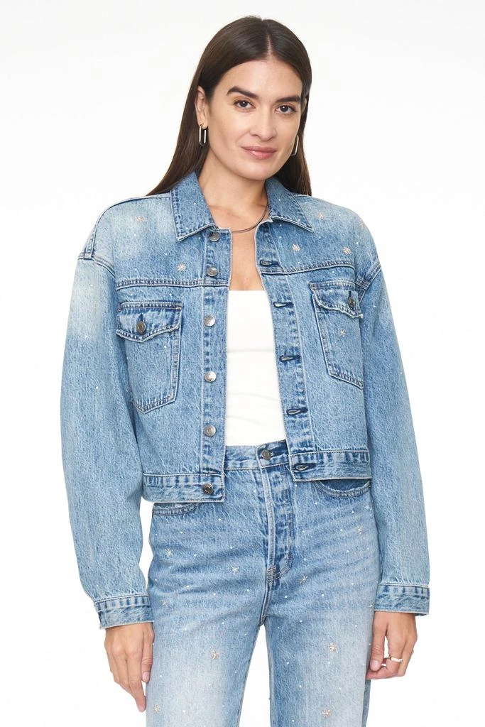 商品Pistola Denim|Shelby Oversized Trucker Jacket - City Lights,价格¥1842,第1张图片